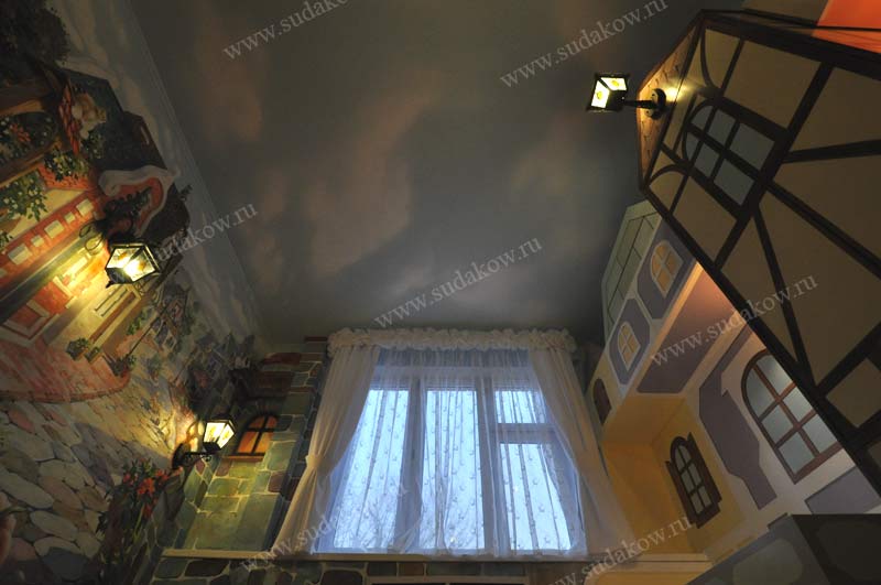 фото детской комнаты в ракурсе роспись стен 